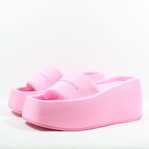 Alexander Wang Women's Taji Platform Slide Sandals - Pink 38EU